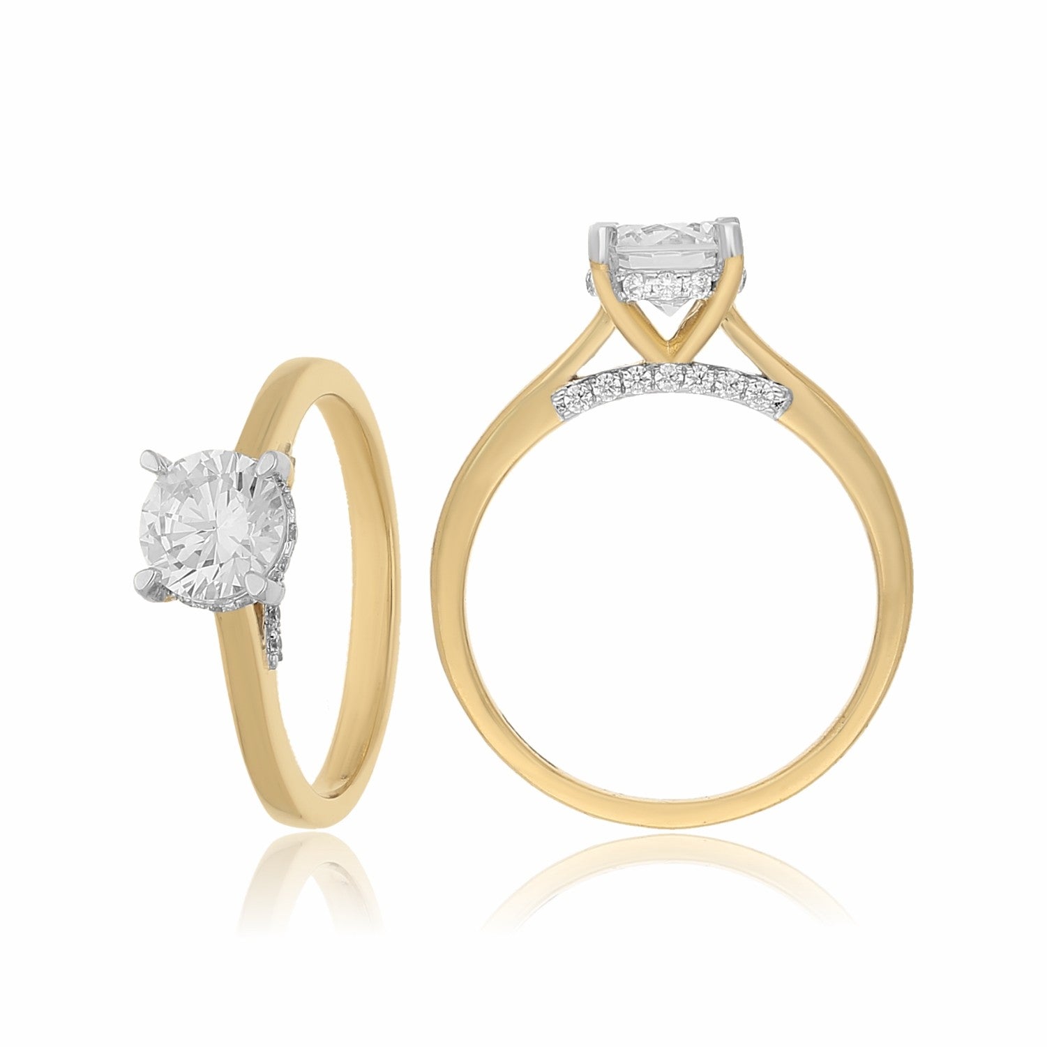 Classic Cherish Solitaire Lab Grown Diamond Ring