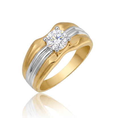 Metro Arc Solitaire Lab Grown Diamond Ring