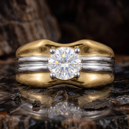 Metro Arc Solitaire Lab Grown Diamond Ring