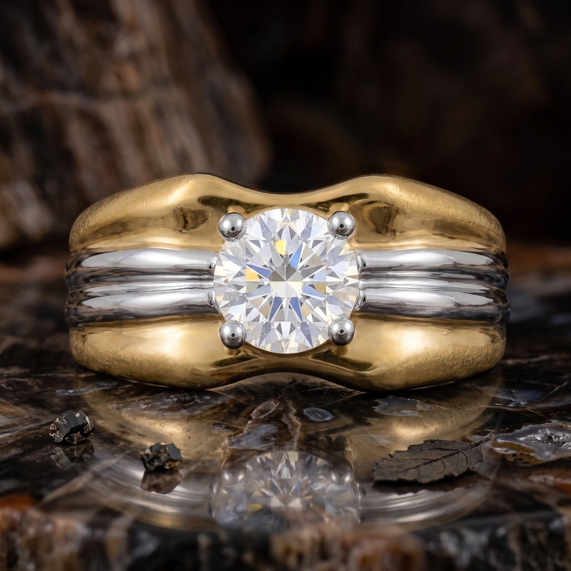 Metro Arc Solitaire Lab Grown Diamond Ring