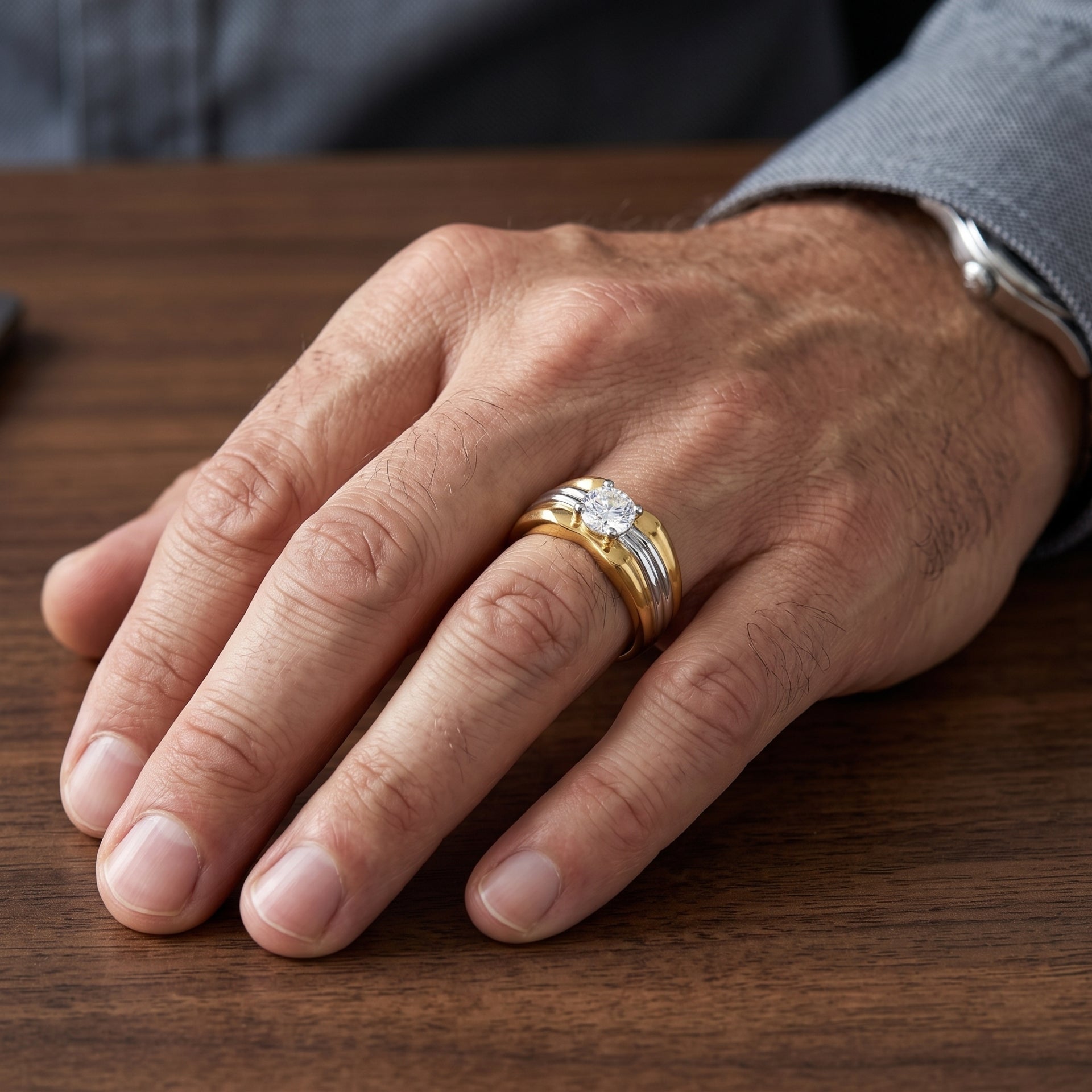 Metro Arc Solitaire Lab Grown Diamond Ring