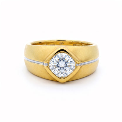 Rhombus Core Solitaire Lab Grown Diamond Ring