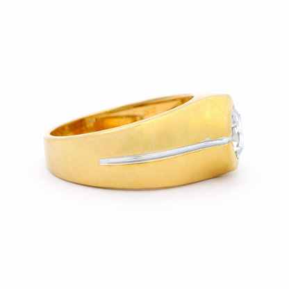 Rhombus Core Solitaire Lab Grown Diamond Ring