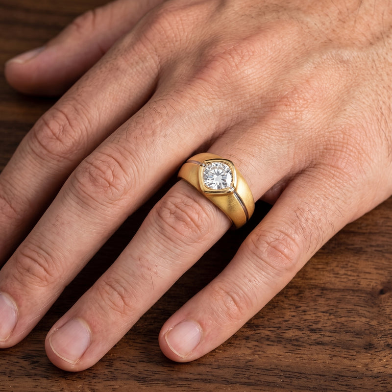 Rhombus Core Solitaire Lab Grown Diamond Ring