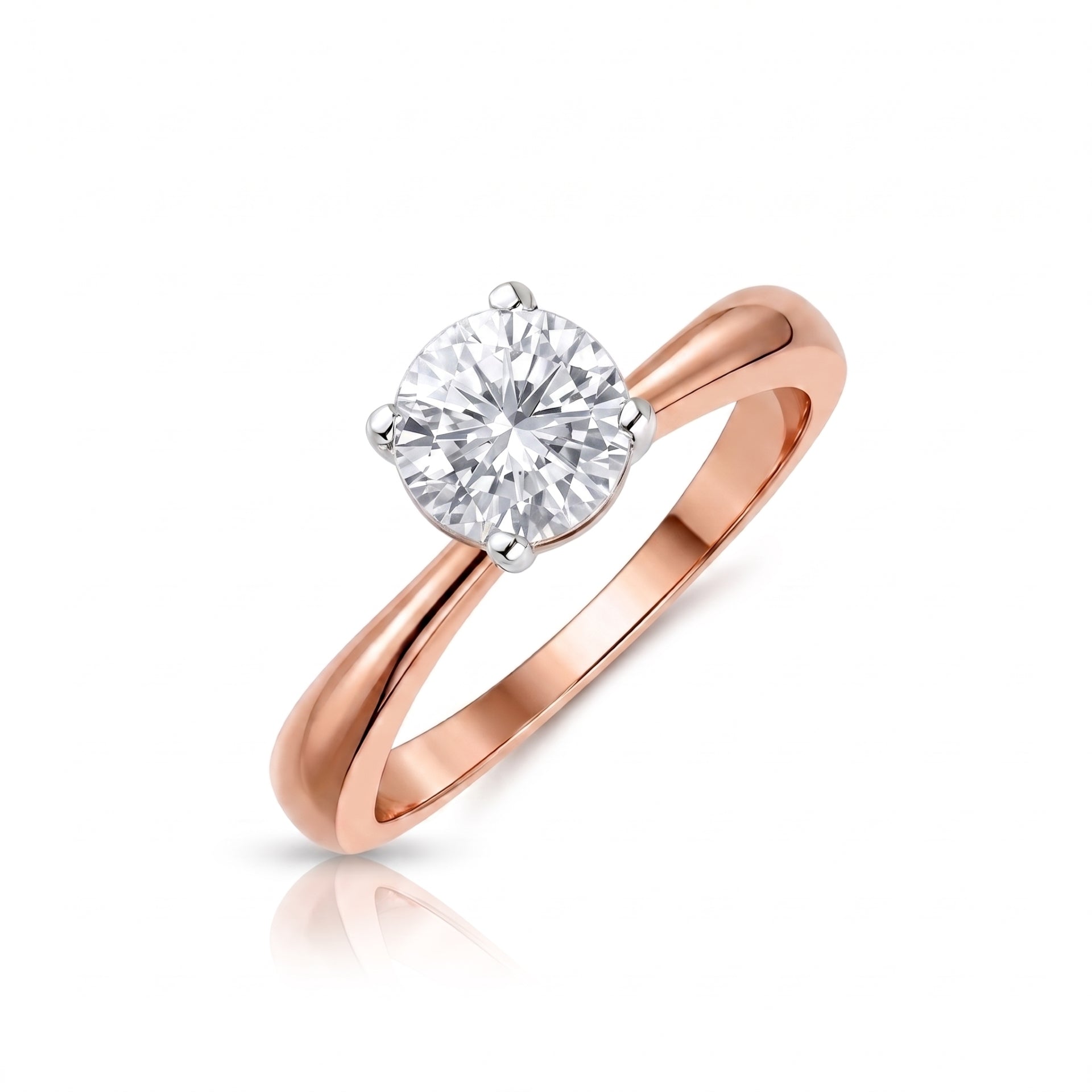 Purewave Solitaire Lab Grown Diamond Ring