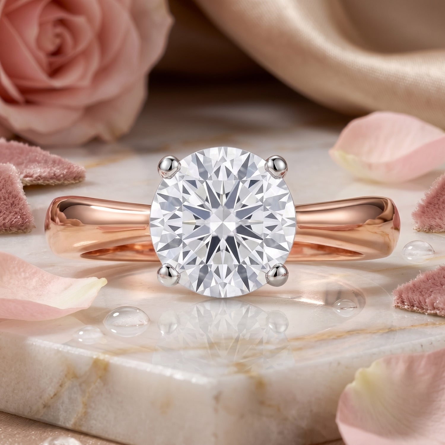 Purewave Solitaire Lab Grown Diamond Ring