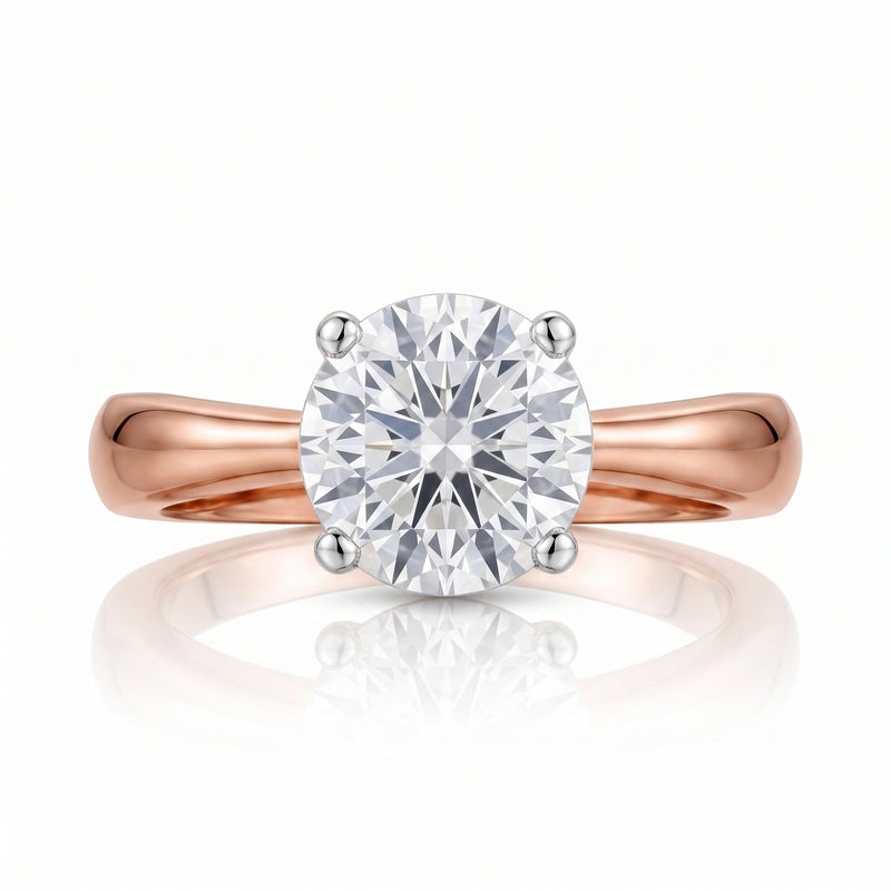 Purewave Solitaire Lab Grown Diamond Ring