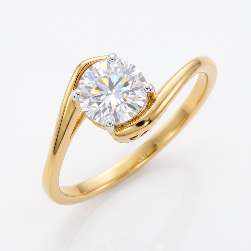 Sway Embrace Solitaire Lab Grown Diamond Ring