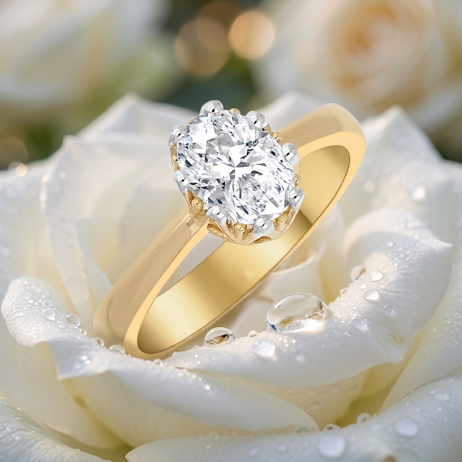 Eternal Eclipse Solitaire Lab Grown Diamond Ring