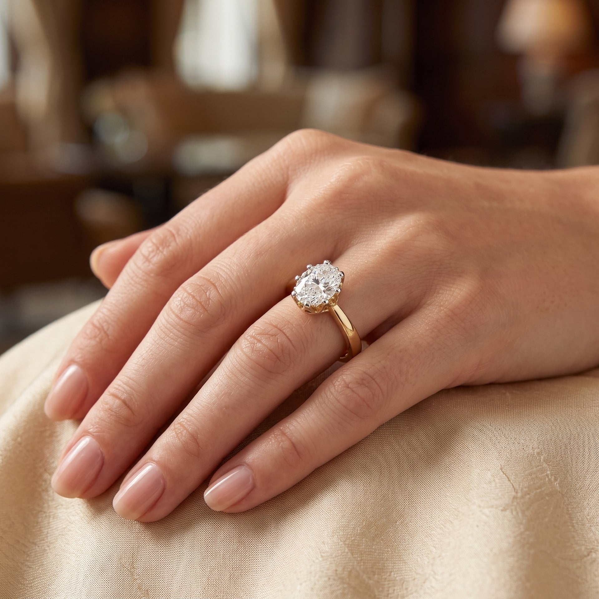 Eternal Eclipse Solitaire Lab Grown Diamond Ring