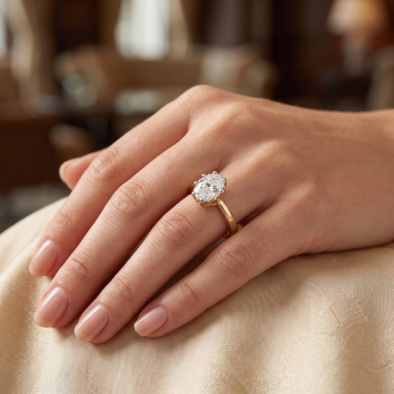 Eternal Eclipse Solitaire Lab Grown Diamond Ring