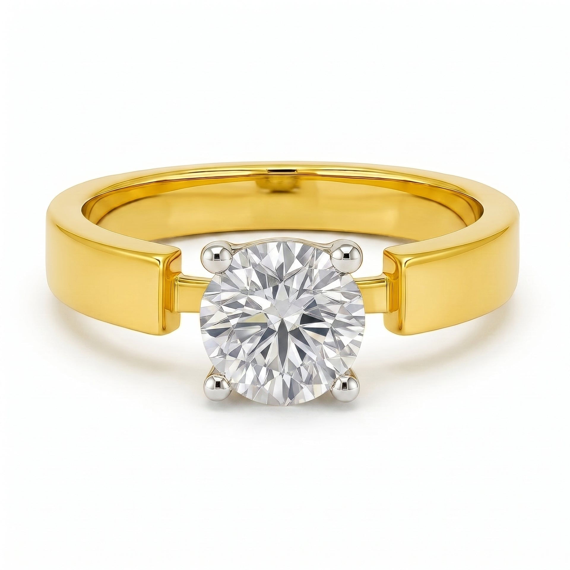 Infinity Gate Solitaire Lab Grown Diamond Ring