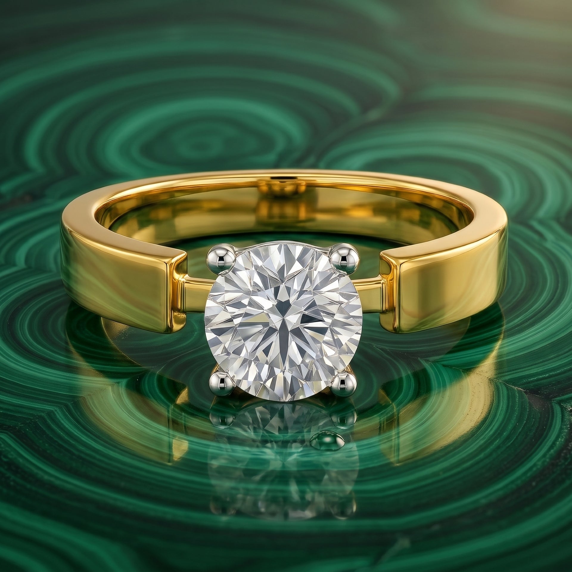 Infinity Gate Solitaire Lab Grown Diamond Ring