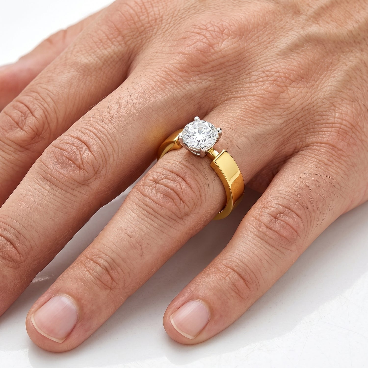 Infinity Gate Solitaire Lab Grown Diamond Ring