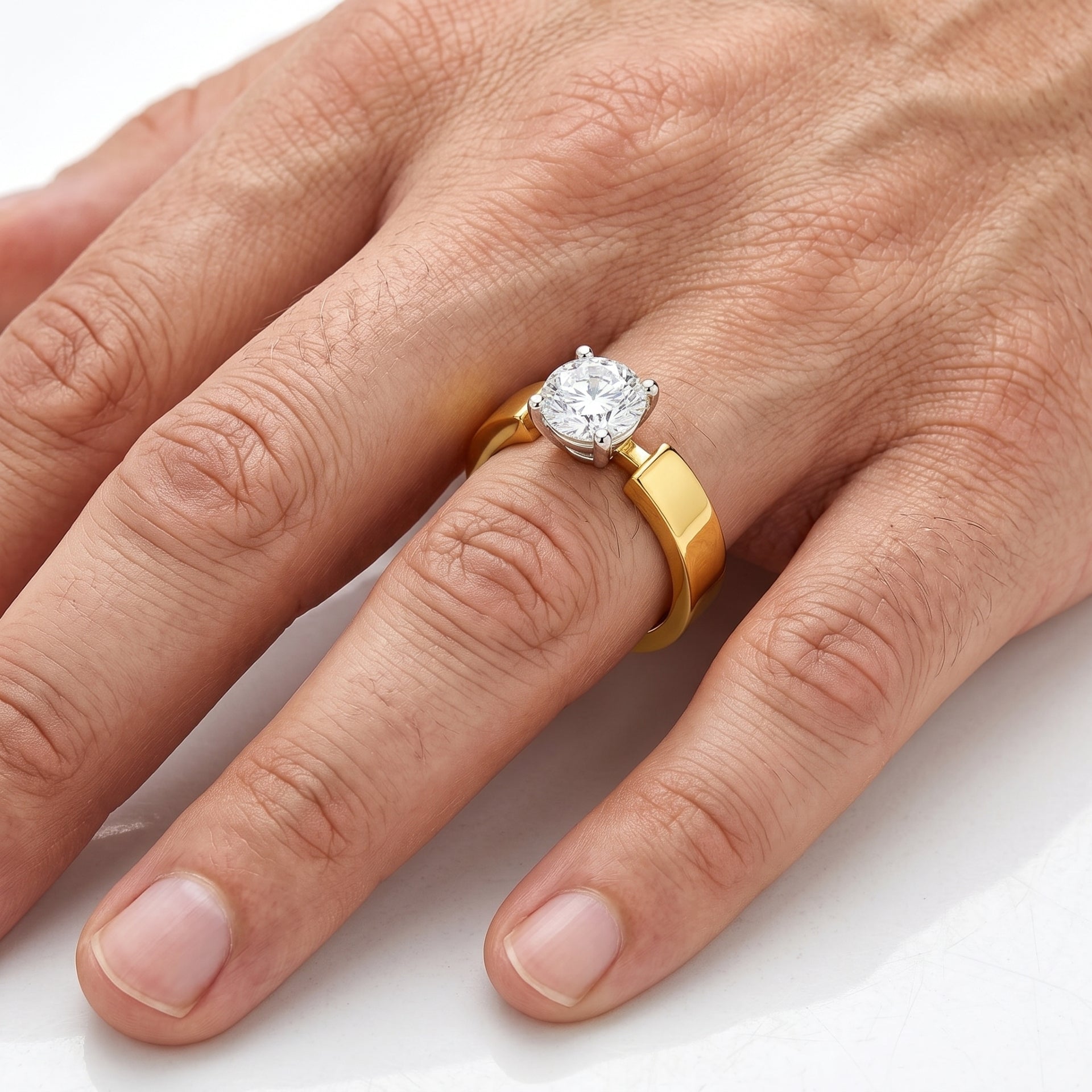 Infinity Gate Solitaire Lab Grown Diamond Ring