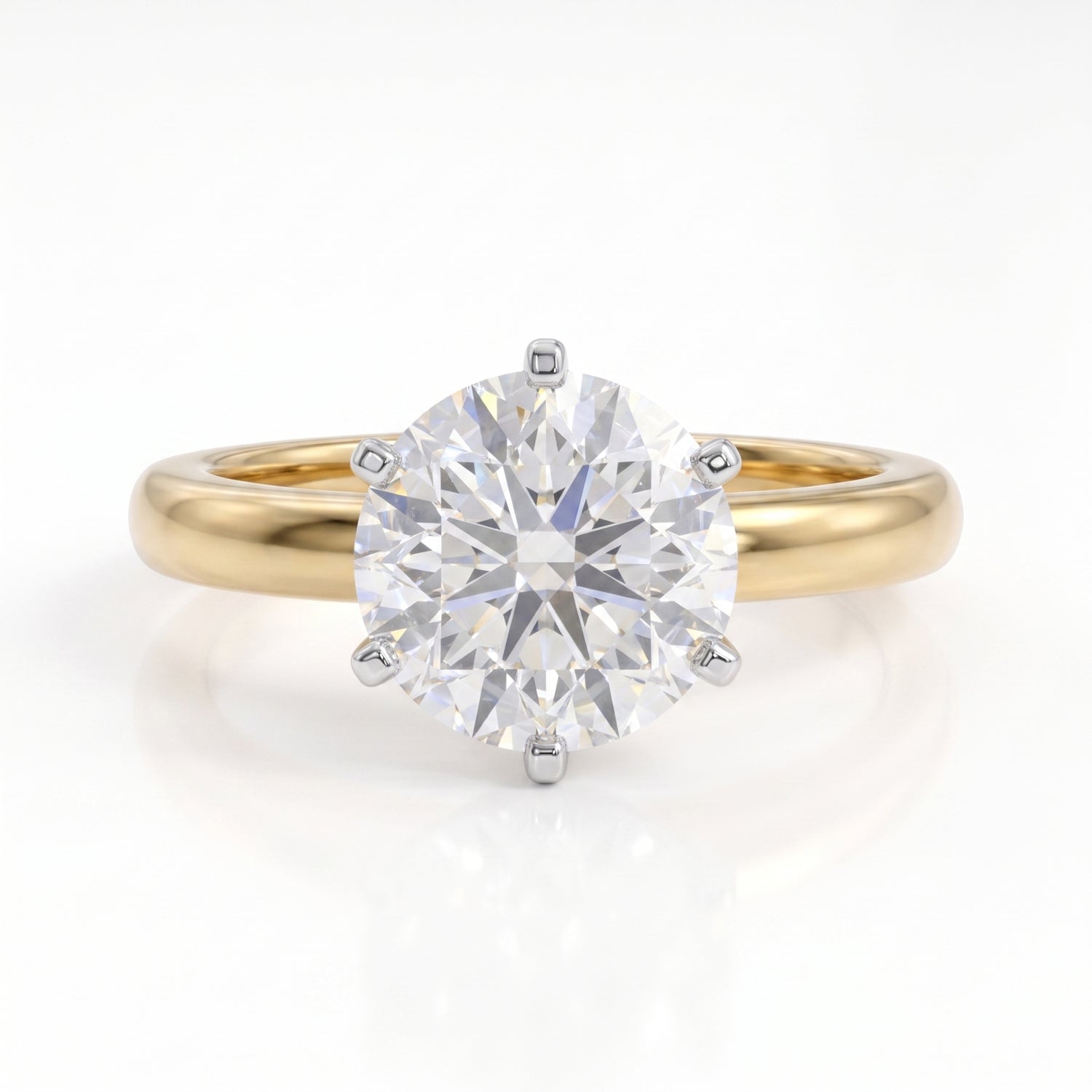 PrimaLuxe Solitaire Lab Grown Diamond Ring