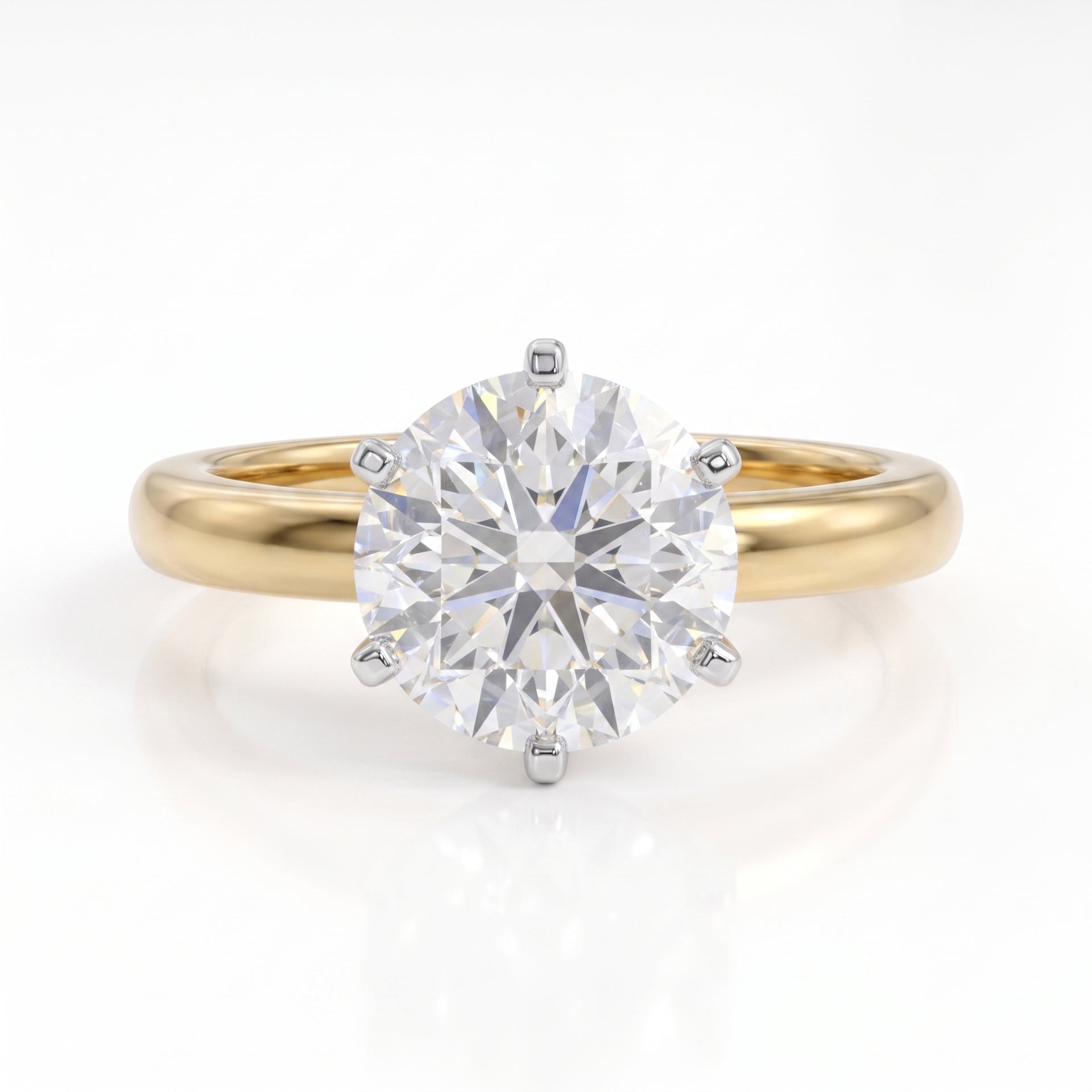 PrimaLuxe Solitaire Lab Grown Diamond Ring
