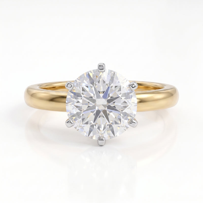PrimaLuxe Solitaire Lab Grown Diamond Ring