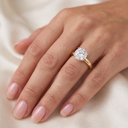 PrimaLuxe Solitaire Lab Grown Diamond Ring