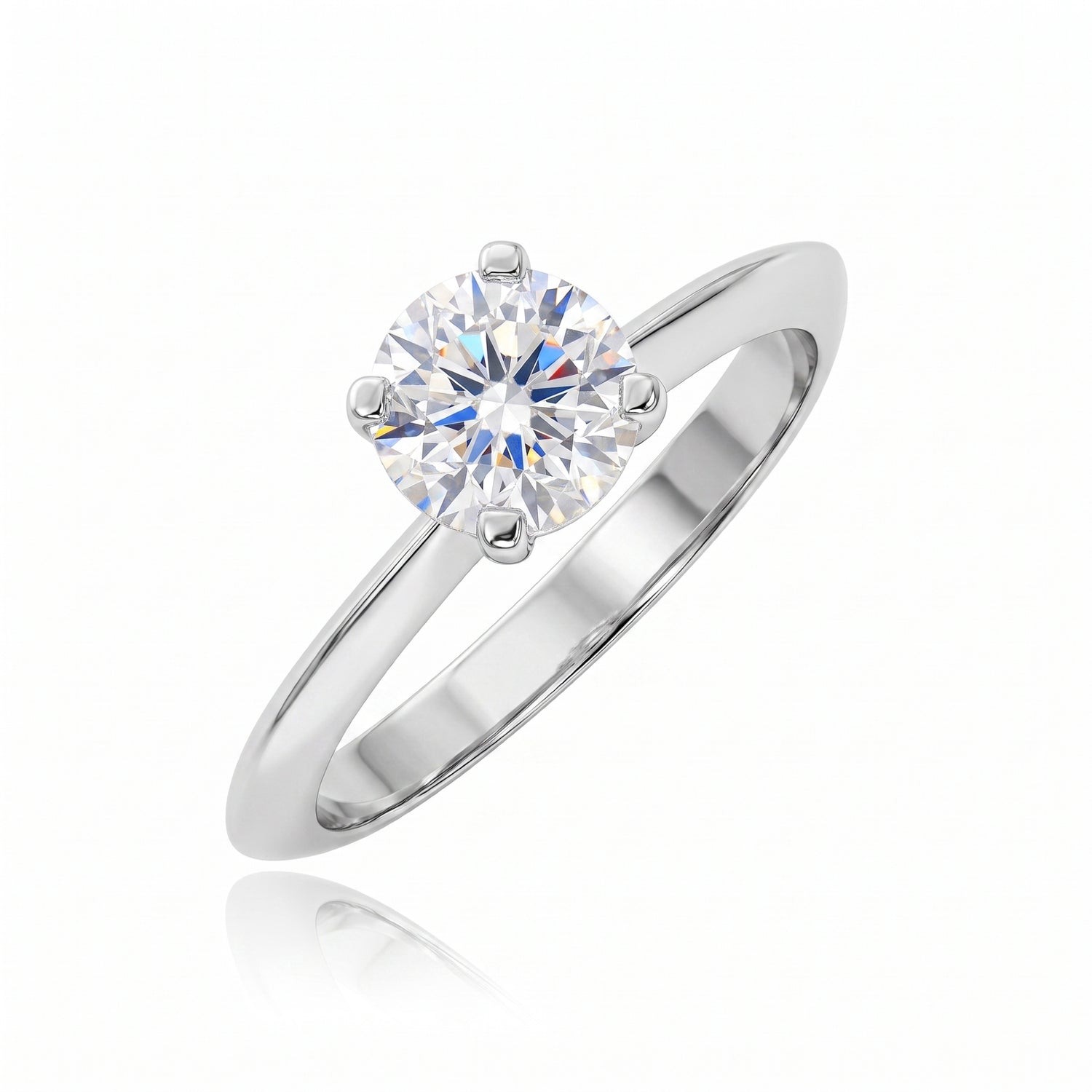 PolarGlow Solitaire Lab Grown Diamond Ring