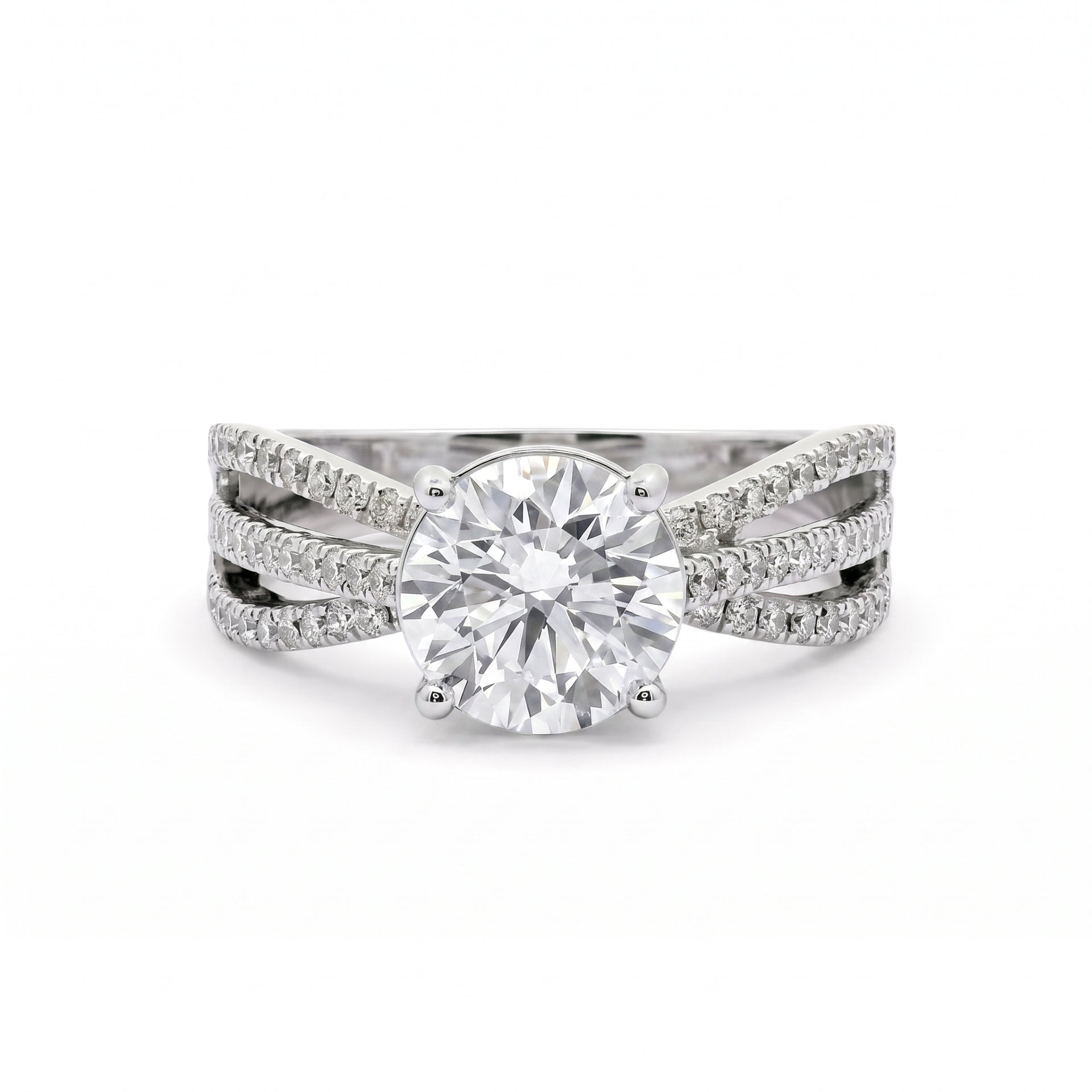 Radiance Ribbon Solitaire Lab Grown Diamond Ring