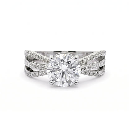 Radiance Ribbon Solitaire Lab Grown Diamond Ring