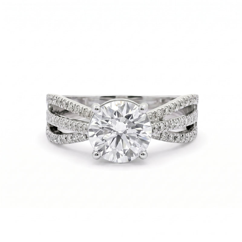 Radiance Ribbon Solitaire Lab Grown Diamond Ring