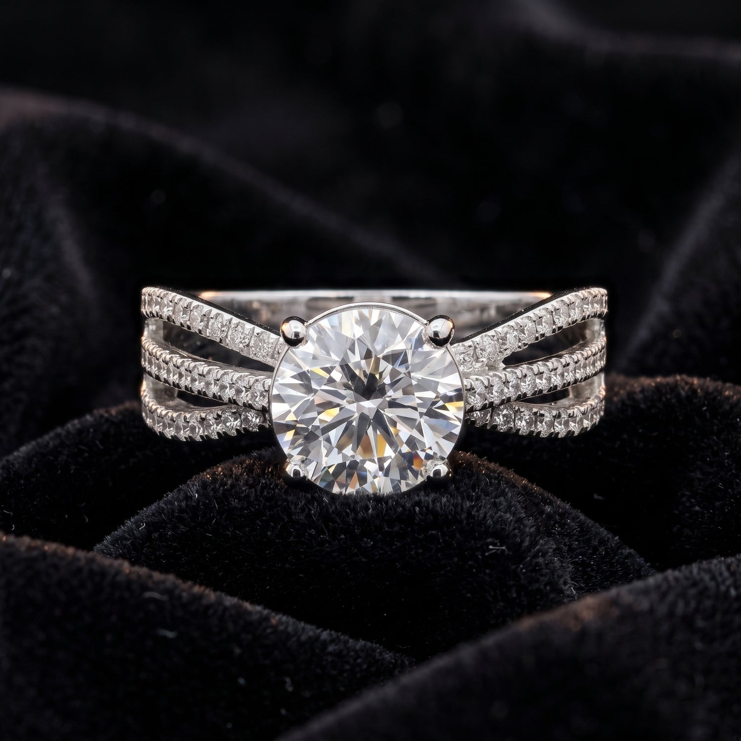 Radiance Ribbon Solitaire Lab Grown Diamond Ring
