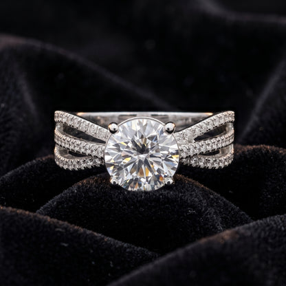 Radiance Ribbon Solitaire Lab Grown Diamond Ring