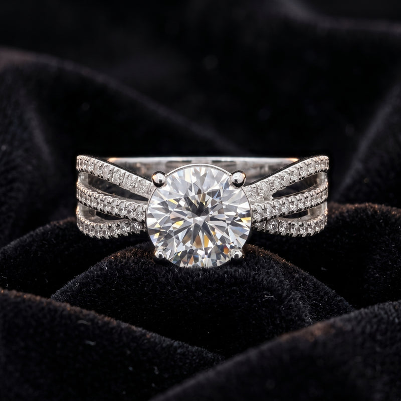 Radiance Ribbon Solitaire Lab Grown Diamond Ring