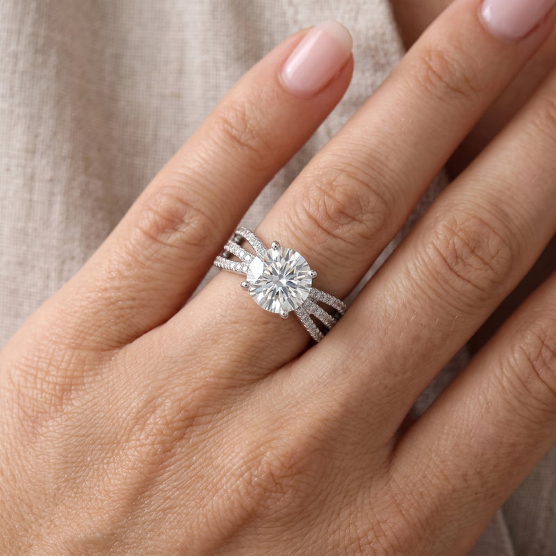Radiance Ribbon Solitaire Lab Grown Diamond Ring