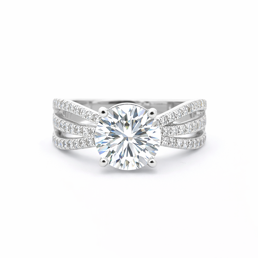 Radiance Ribbon Solitaire Lab Grown Diamond Ring