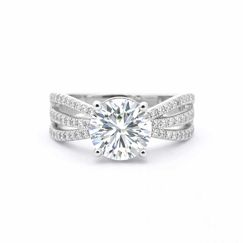 Radiance Ribbon Solitaire Lab Grown Diamond Ring