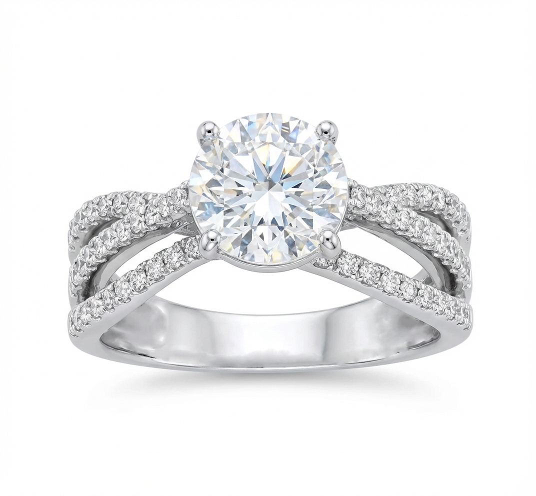 Radiance Ribbon Solitaire Lab Grown Diamond Ring