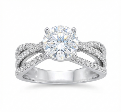 Radiance Ribbon Solitaire Lab Grown Diamond Ring