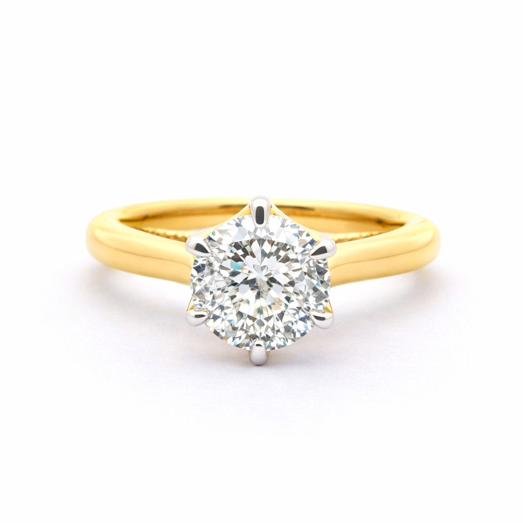 Beloved Bloom Solitaire Lab Grown Diamond Ring