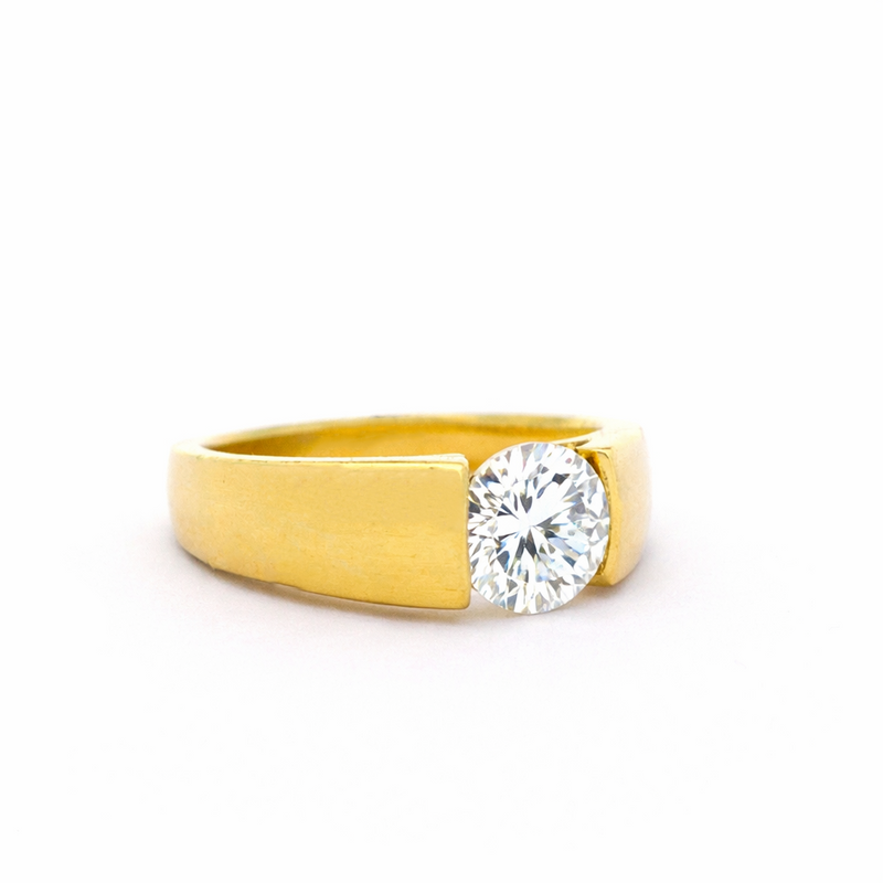 Titan Cradle Solitaire Lab Grown Diamond Ring