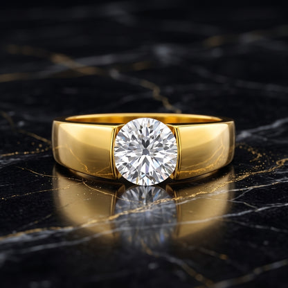 Titan Cradle Solitaire Lab Grown Diamond Ring