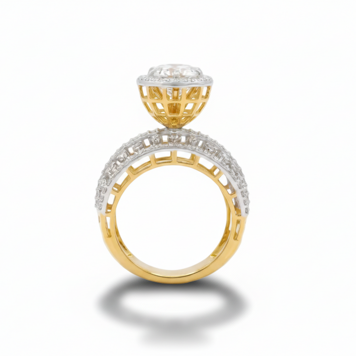 Royal Honeycomb Solitaire Lab Grown Diamond Ring