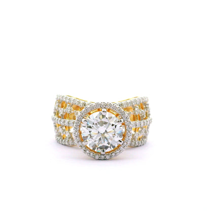 Royal Honeycomb Solitaire Lab Grown Diamond Ring