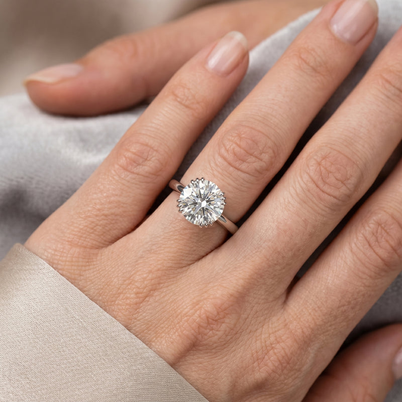 Clarity Point Solitaire Lab Grown Diamond Ring