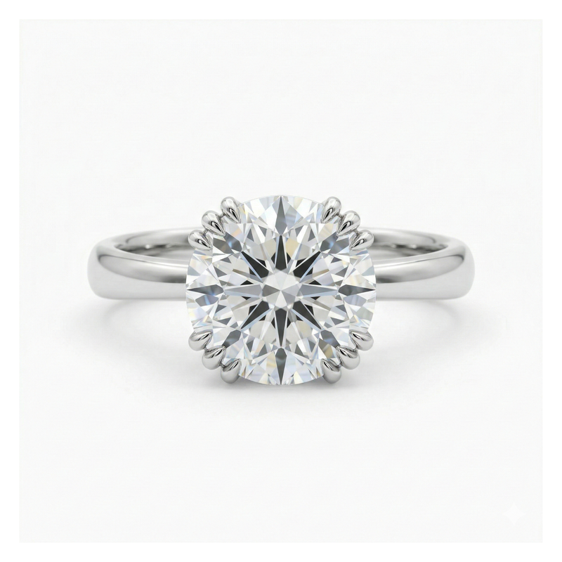 Clarity Point Solitaire Lab Grown Diamond Ring