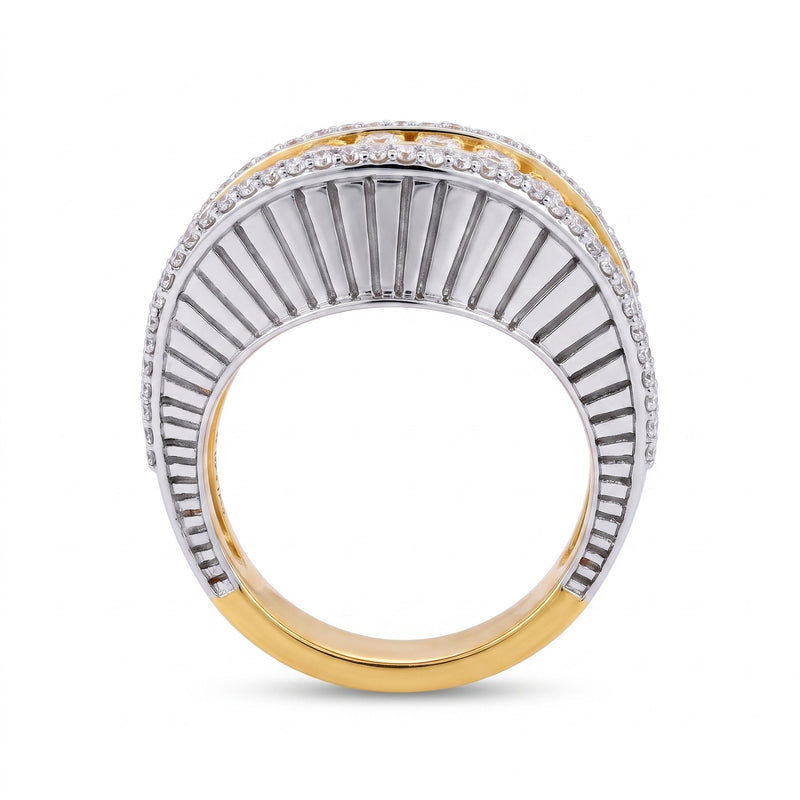 Oceanic Crest Solitaire Lab Grown Diamond Ring