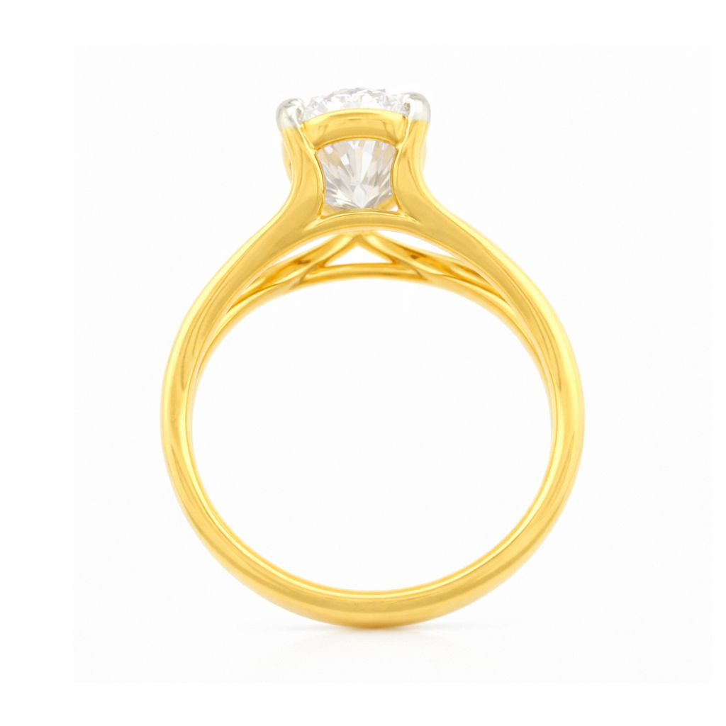 Aurora Embrace Solitaire Lab Grown Diamond Ring