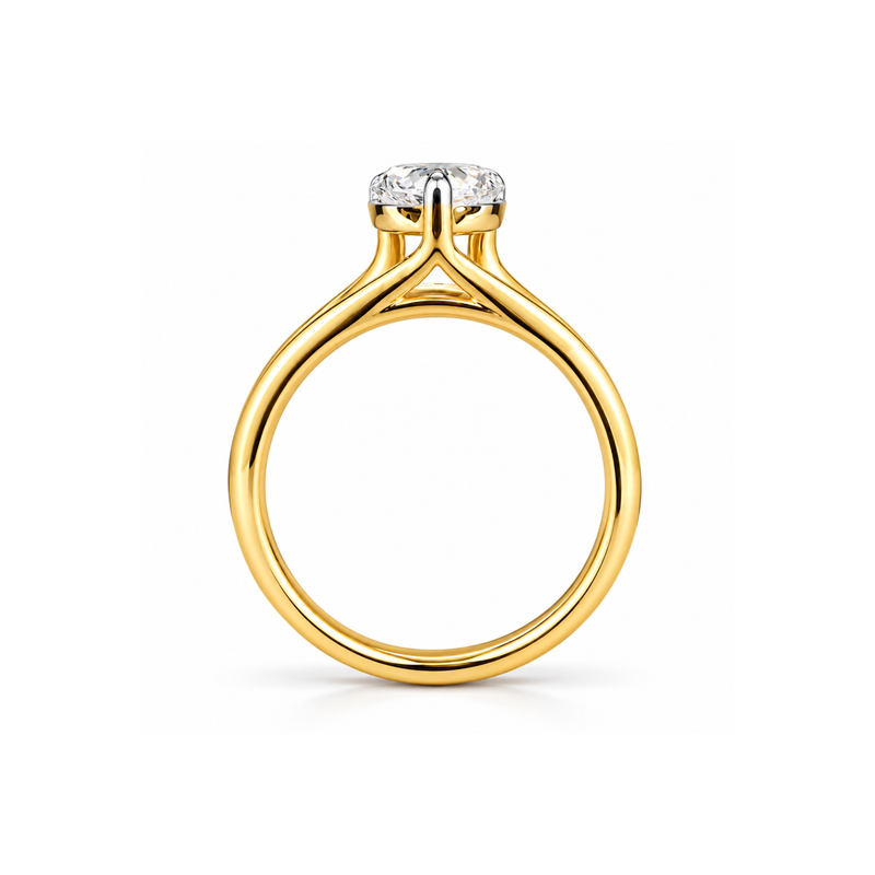 Aurora Embrace Solitaire Lab Grown Diamond Ring