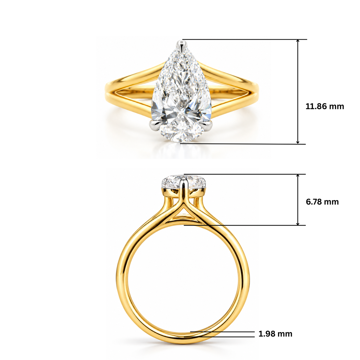 Aurora Embrace Solitaire Lab Grown Diamond Ring