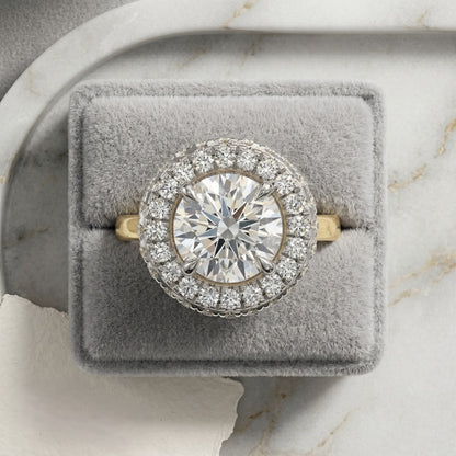 Glow Frame Solitaire Lab Grown Diamond Ring
