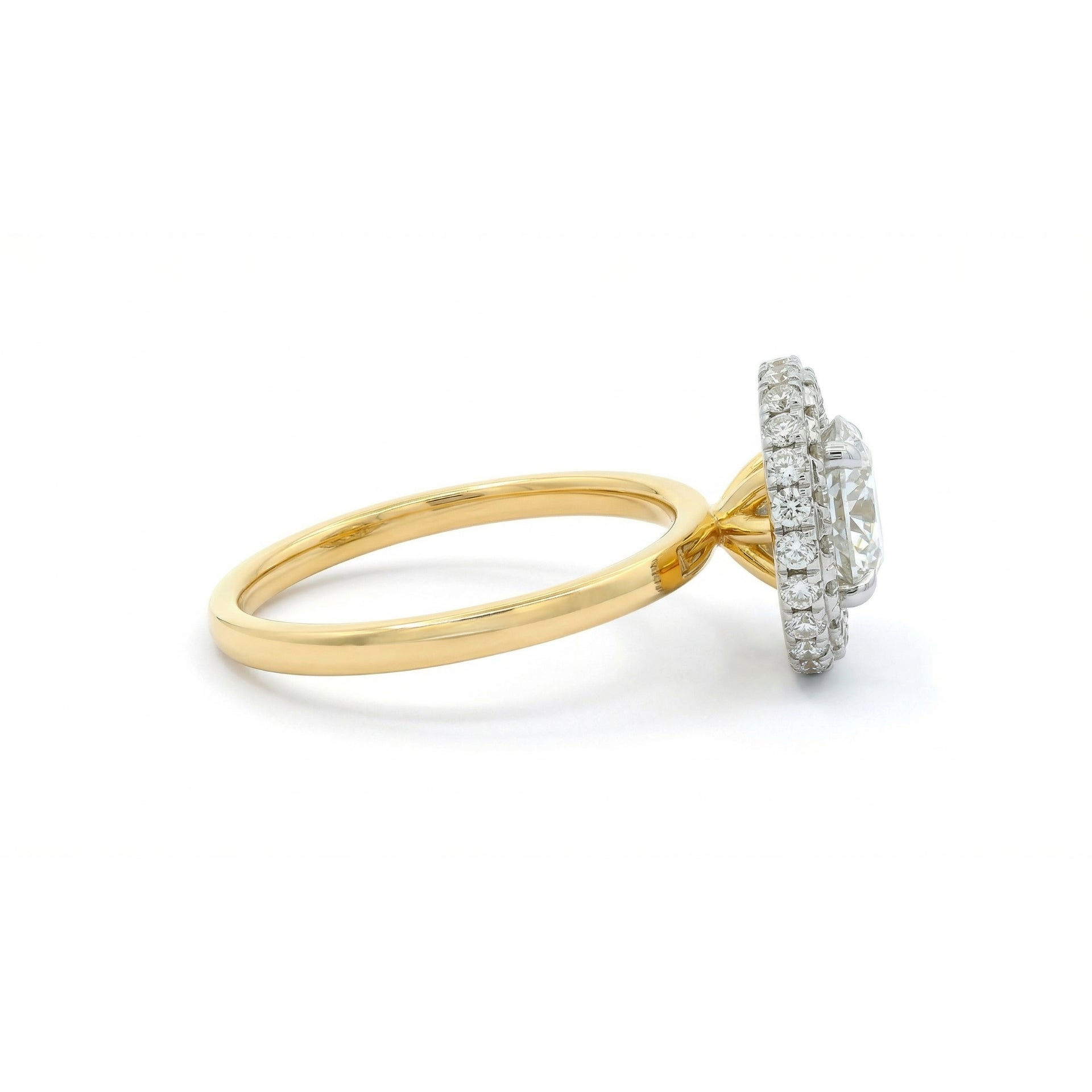 Glow Frame Solitaire Lab Grown Diamond Ring