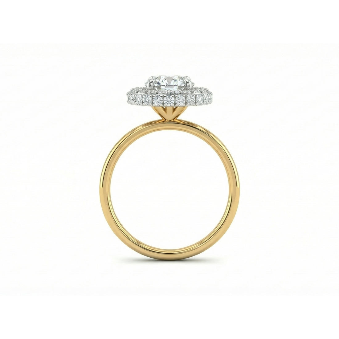 Glow Frame Solitaire Lab Grown Diamond Ring