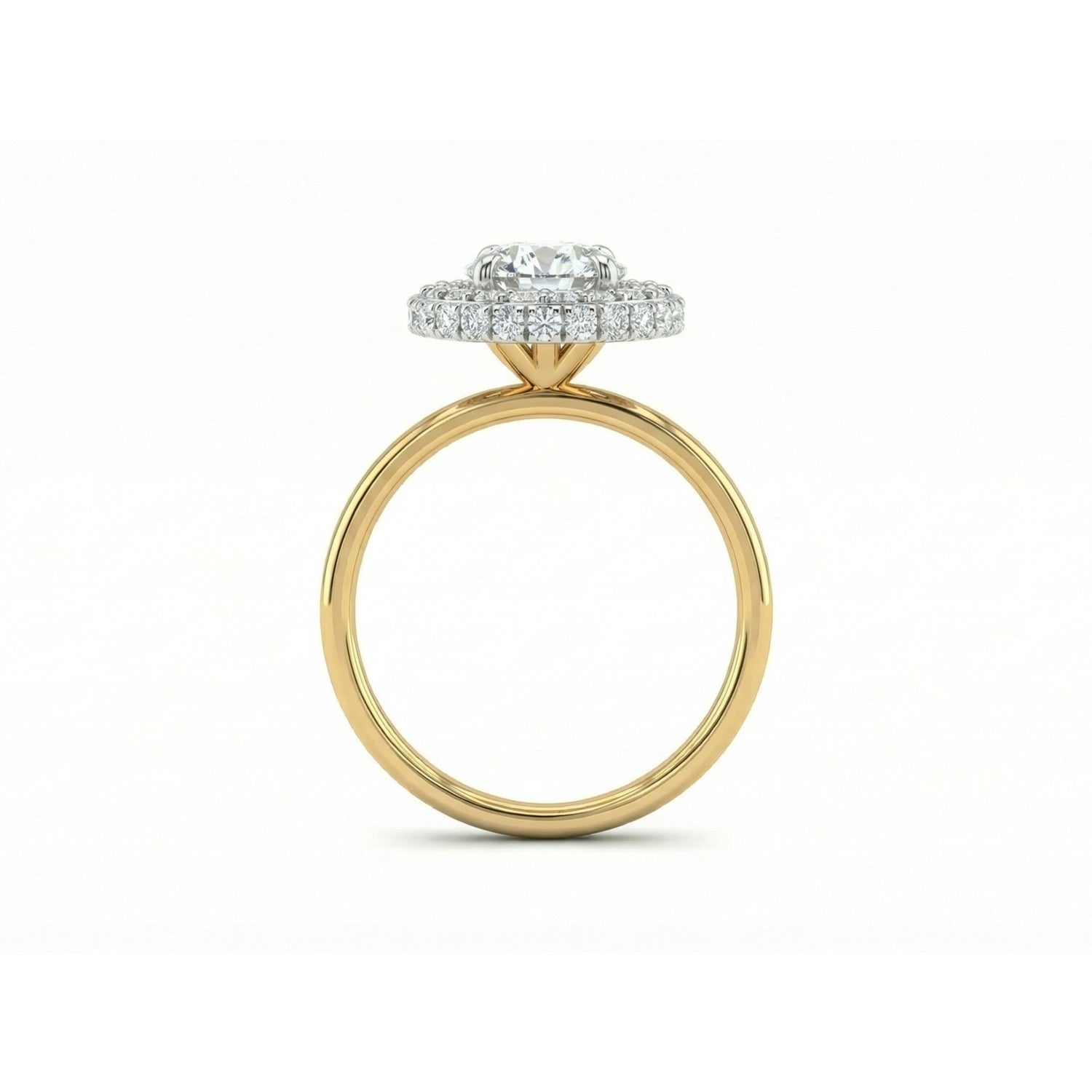 Glow Frame Solitaire Lab Grown Diamond Ring